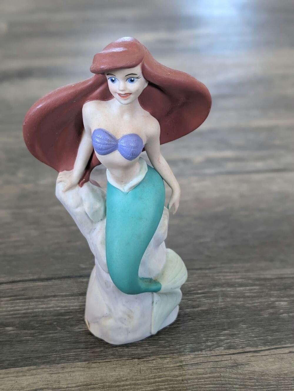 Disney Vintage Little Mermaid Porcelain Ariel Figurine Sri Lanka Collectible 5"